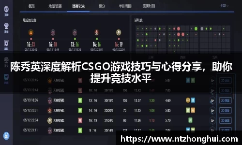 陈秀英深度解析CSGO游戏技巧与心得分享，助你提升竞技水平
